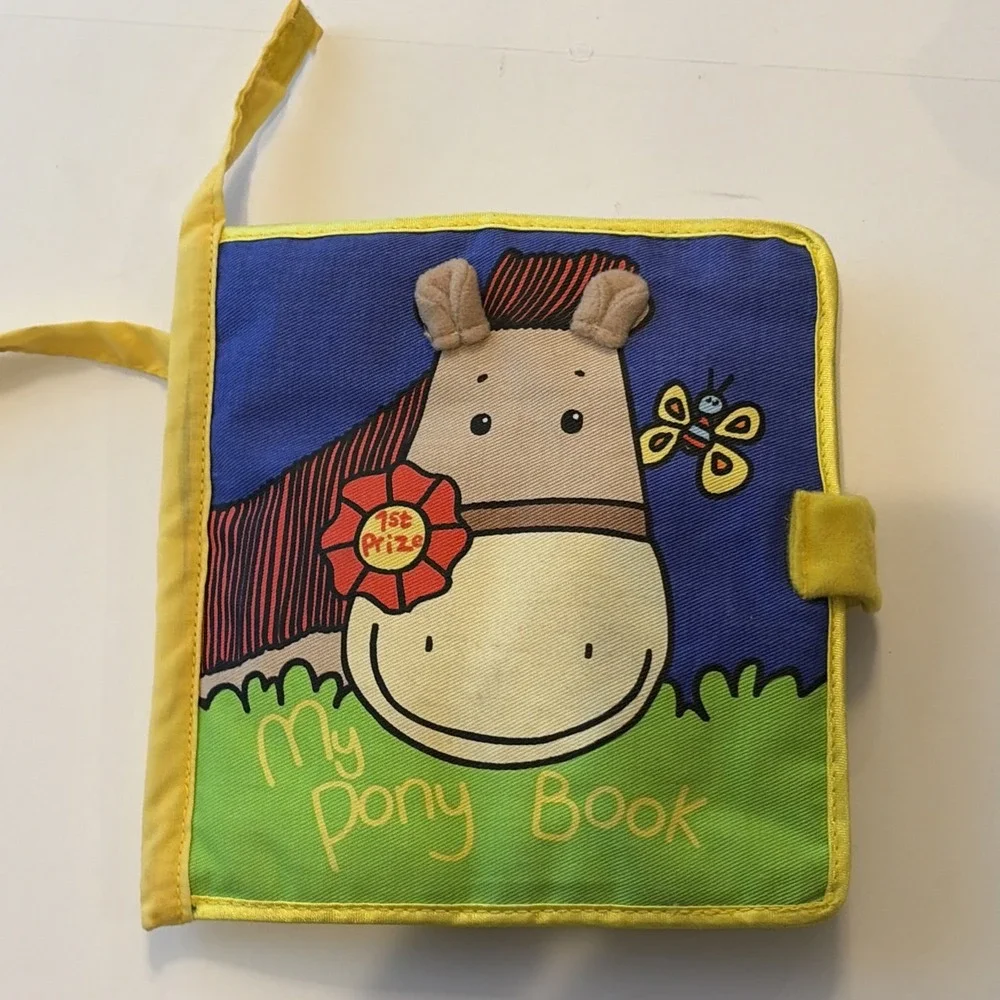 Jellycat Jelly Kitten My Pony Book Baby Cloth Book - Rare Retired